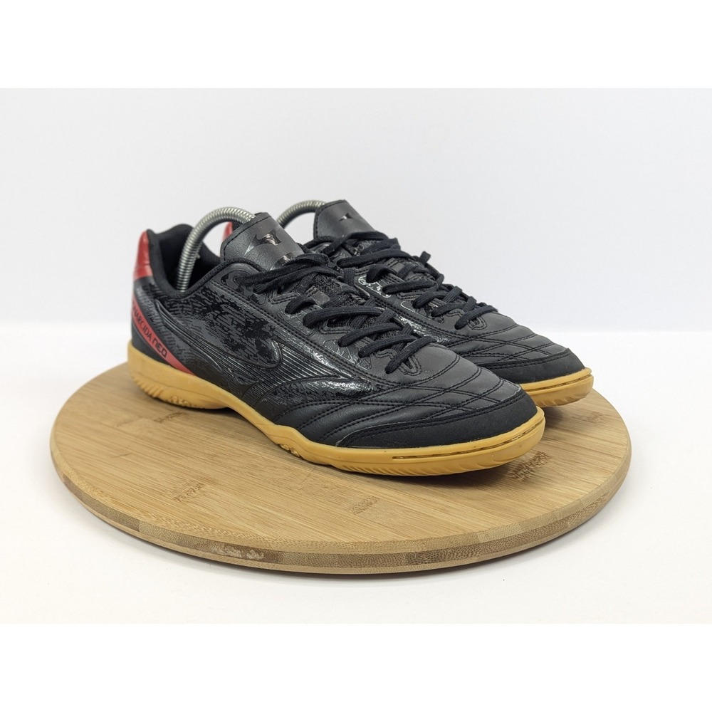 Mizuno Monarcida Neo Indoor Soccer Shoes Black Red Mens 8.5.